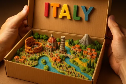 Highly Detailed Aerial Photo Captures a 3D-printed Miniature Depiction