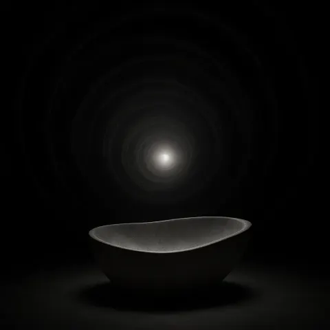Within an Artistic Representation of a Black Hole or Wormhole