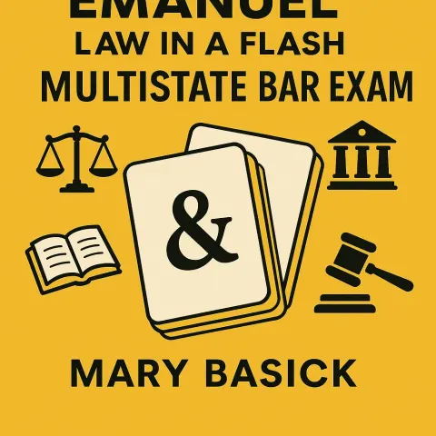 Yellow-themed Cover of "Emanuel Law in a Flash