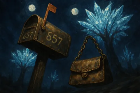 Within Forests of Giant Glowing Crystal Trees under Twin Moons
