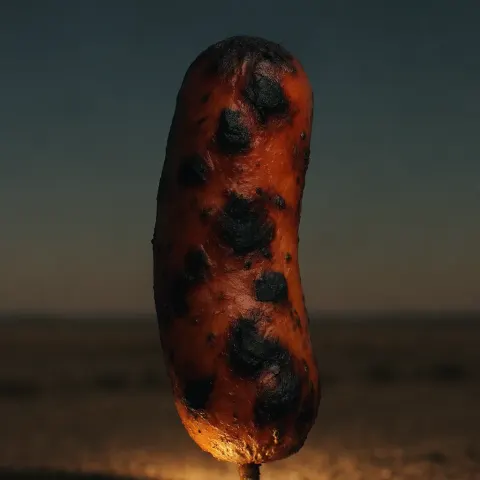 Single Plump and Juicy Hotdog
