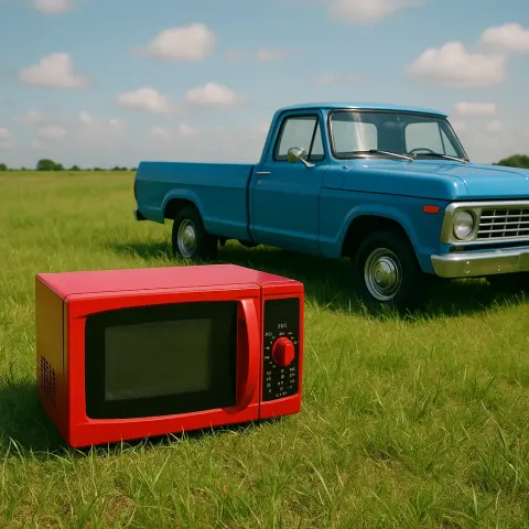 Blue Pickup Truck