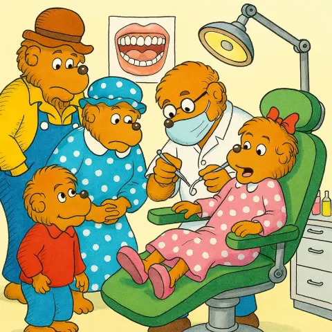Berenstain Bear Family Visits a Dentist