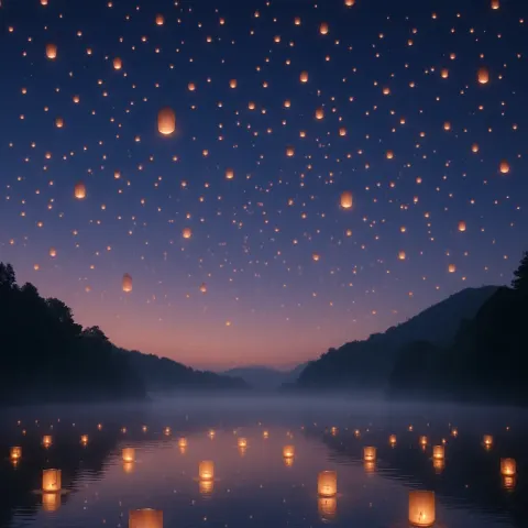 Thousands of Paper Lanterns