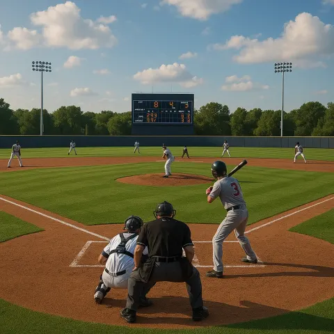 Baseball Game in Progress