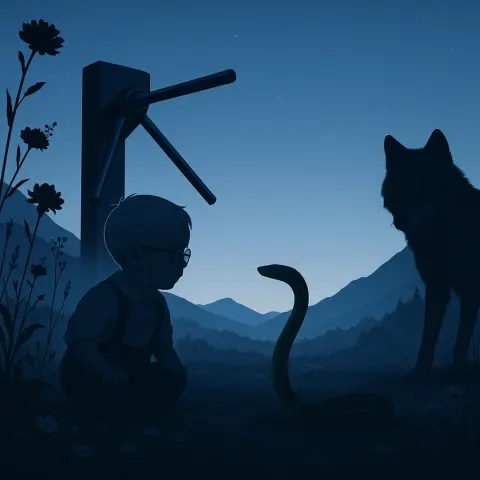 Amidst Towering Wildflowers