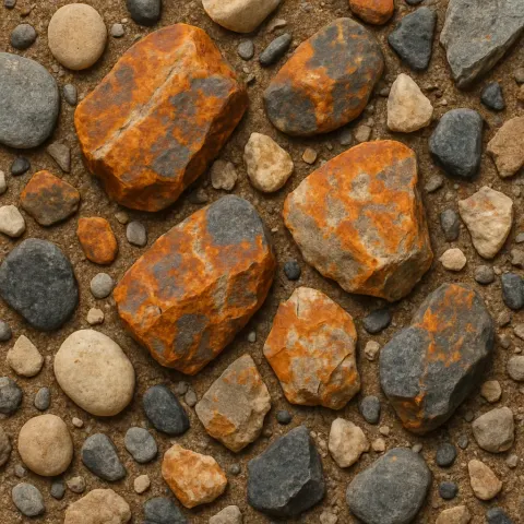 Detailed Inspection of the Ground Shows a Collection