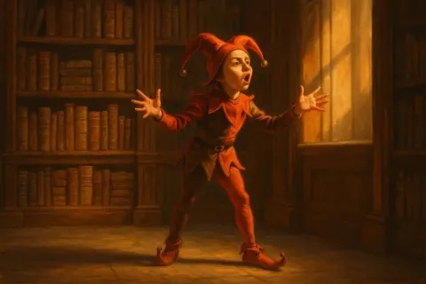 Petite Jester Passionately Orates