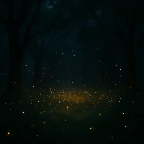 Vast Swarm of Glowing Fireflies Illuminates an Ancient