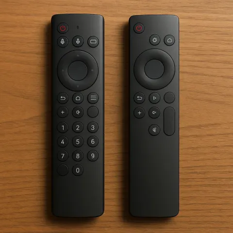 Two Contemporary Television Remote Controls