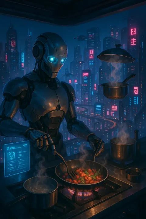 Cutting-edge Robot Chef with a Polished