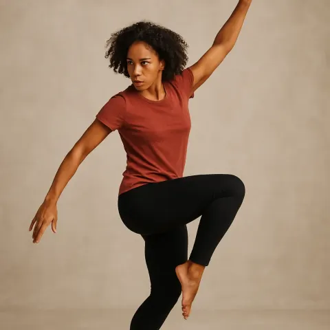 Dynamic Stance Frozen in the Midst of Action