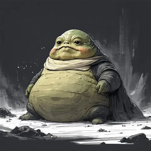 Elon Musk as Jabba in Whiteboard Animation