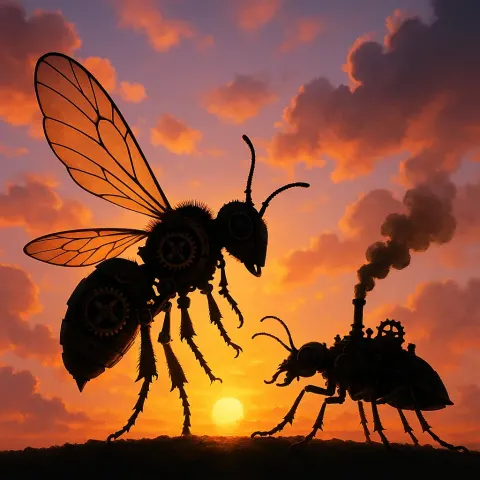 Clockwork Bee and Steam-powered Tiger Beetle Are Dramatically