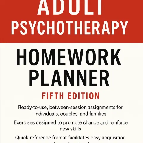 Cover of the Book Titled "Adult Psychotherapy Homework Planner