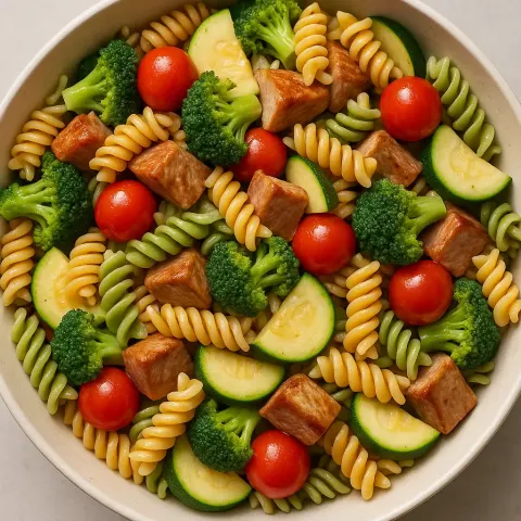 Colorful Pasta Salad with Rotini