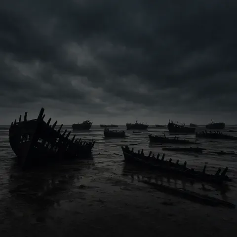 Numerous Derelict Shipwrecks