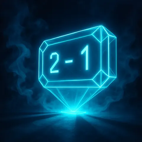 Geometric Neon Holographic Scoreboard