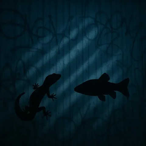 Banded Gecko and Tench