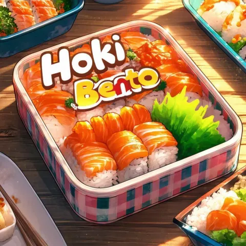 Hoki Bento Anime Poster in Golden Hour Glow