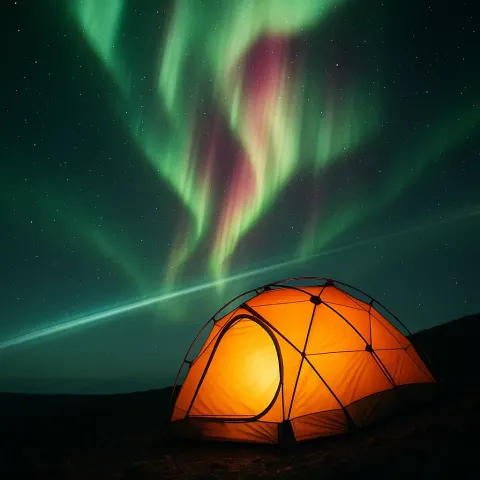 Vibrant Aurora Borealis or Australis