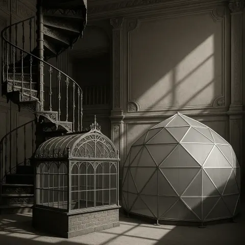 Within a Scene of Intricate Detail and Craftsmanship