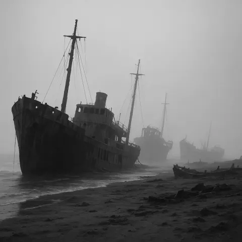 Several Derelict Ships