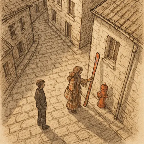 Charming Cobblestone Streets Lined with Old Stone Buildings