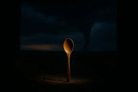 Lone Wooden Spoon