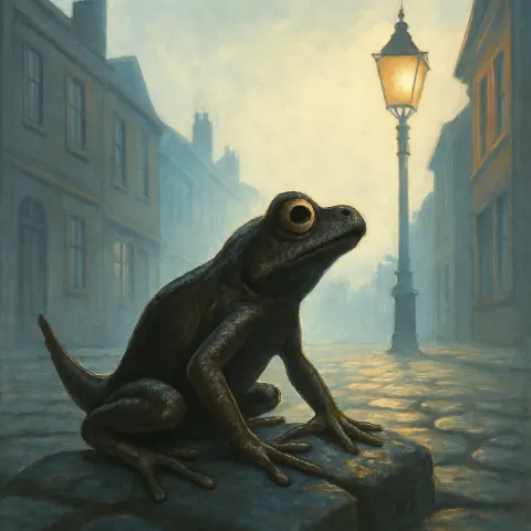 Single Grayish-brown Tailed Frog