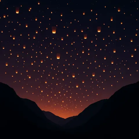 Thousands of Paper Lanterns