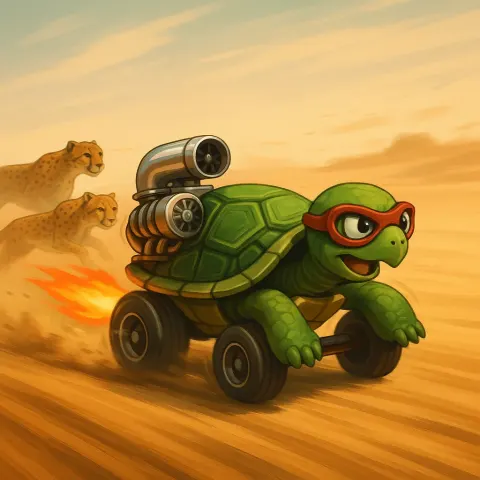 Turtle Became a Turbo Champion