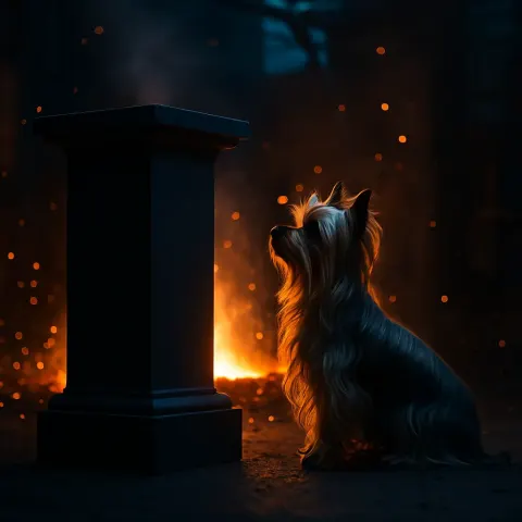 Amidst the Fiery Glow and Sparks