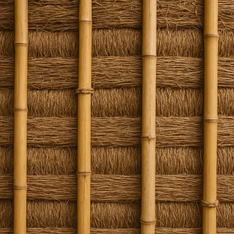 What Is the Natural Material Typically Utilized for Building Traditional