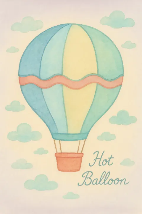 Craft an Enchanting Hot Air Balloon ## 🎨 Illustration Approach