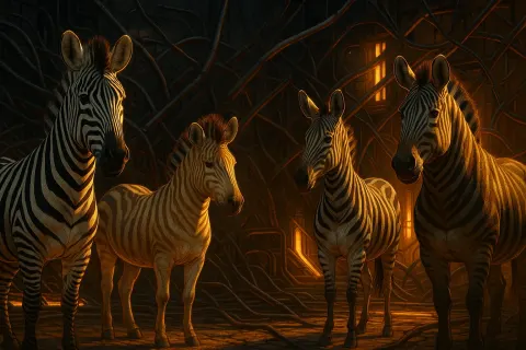 Four Uniquely Characterized Zebras—the First Distinguished by its Intense Jet