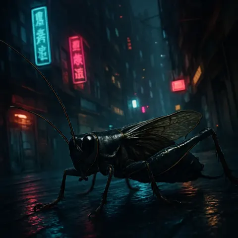 Single Cricket—its Glossy Sheen