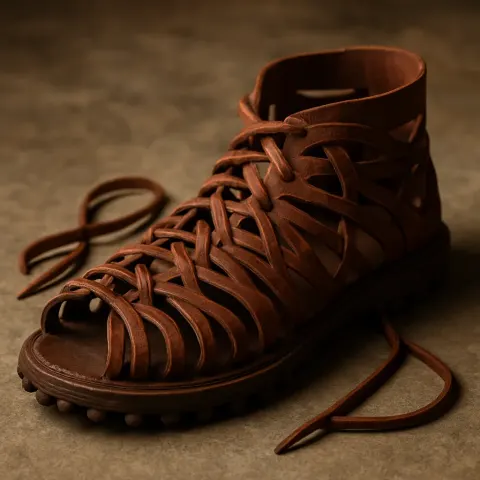 Roman-era Caligae Sandal Characterized by Durable Soles