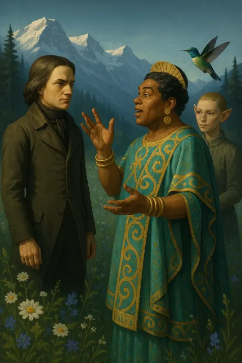 Rigidly Poised Revolutionary Figure