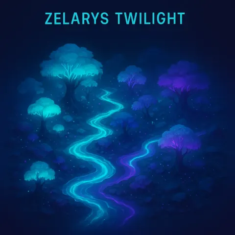 Detailed Isometric Scene of an Alien Forest