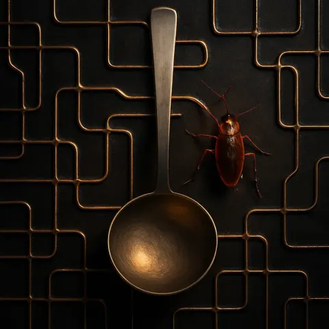 Cockroach Breaks the Stark Symmetry of a Ladle