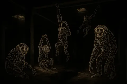 Selective Light Reveals Five Varied Gibbons