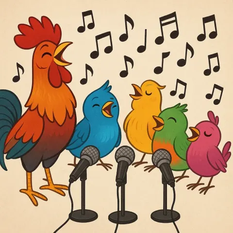 Lively Tune Was Performed by a Rooster