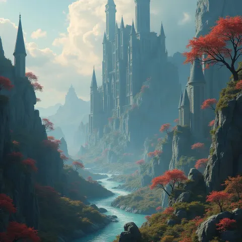 Helghast Rising Over Enchanted Mystical Landscapes
