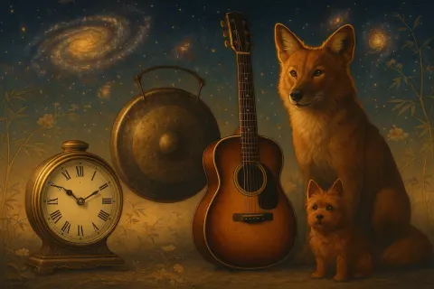 Against a Celestial Tapestry of Distant Spiral Galaxies