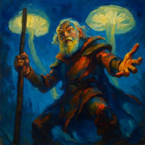 Elderly Warrior Figure