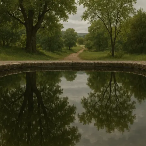 Moment Showing the Area Located Behind the Viewer