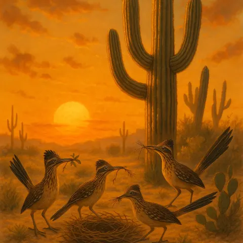 Beneath a Golden Sunset