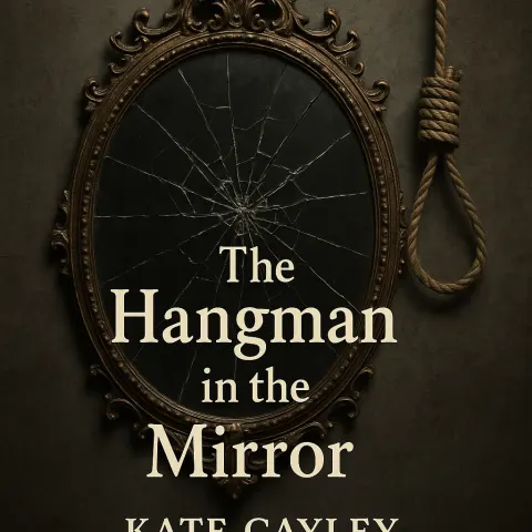 Cracked Ornate Mirror with a Noose Hanging Beside It