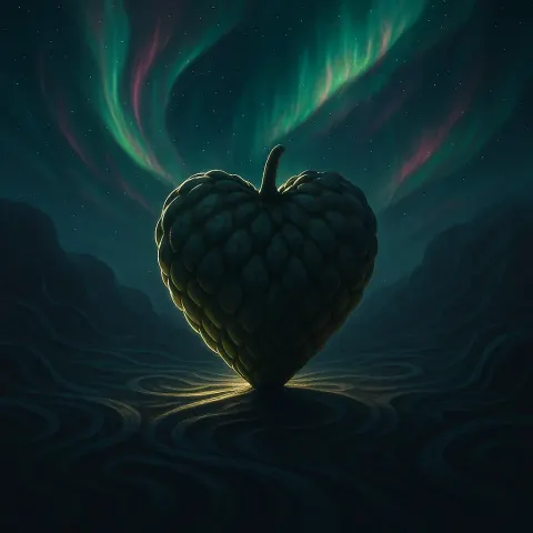 Under a Vibrant Aurora Borealis with Dancing Green and Pink